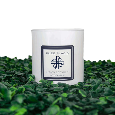 Lemon and Vanilla Soy Candle-Soy Candle-Pure Placid